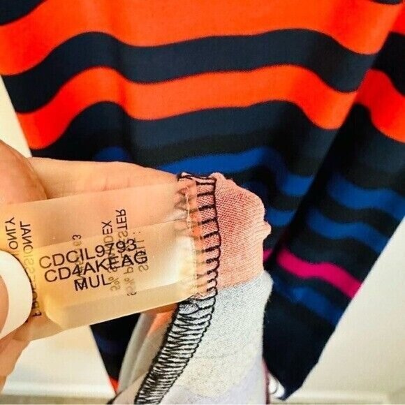 Calvin Klein Striped Maxi Dress Size 4 - Picture 7 of 8